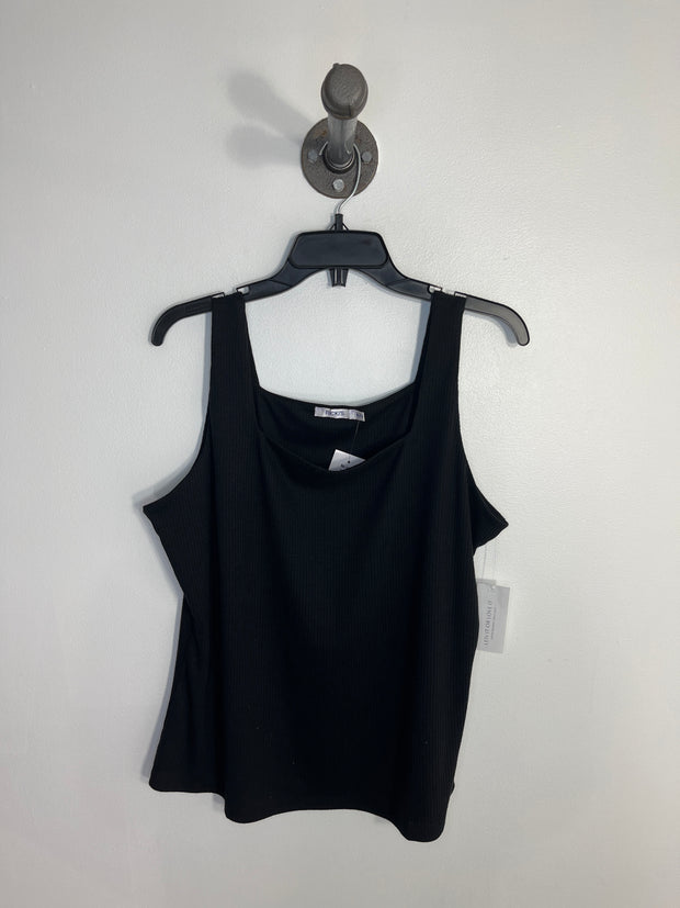 Ricki's Black Ribbed Tank Top