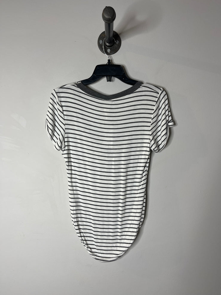 Free Ppl White Stripe Bodysuit