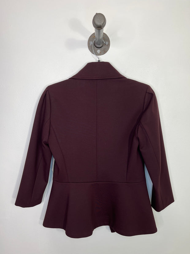 Le Chateau Plum Button Blazer