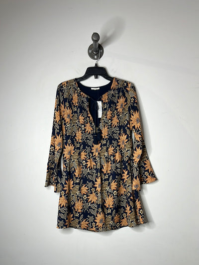 Tularosa Navy Floral Dress