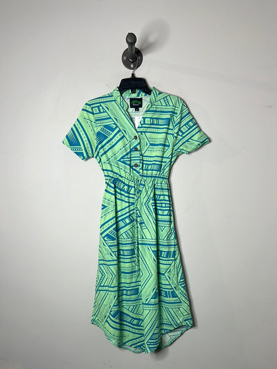 Eveni Green/Blue Maxi Dress
