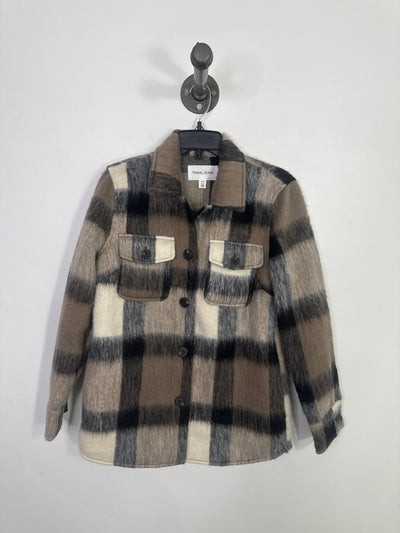 Tribal J. Br/Blk Plaid Shacket