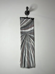 JC Sunny Grey Stripe Scarf