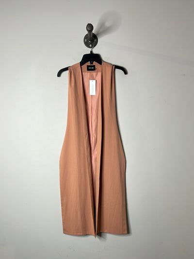 DO+BE Pink Long Open Vest