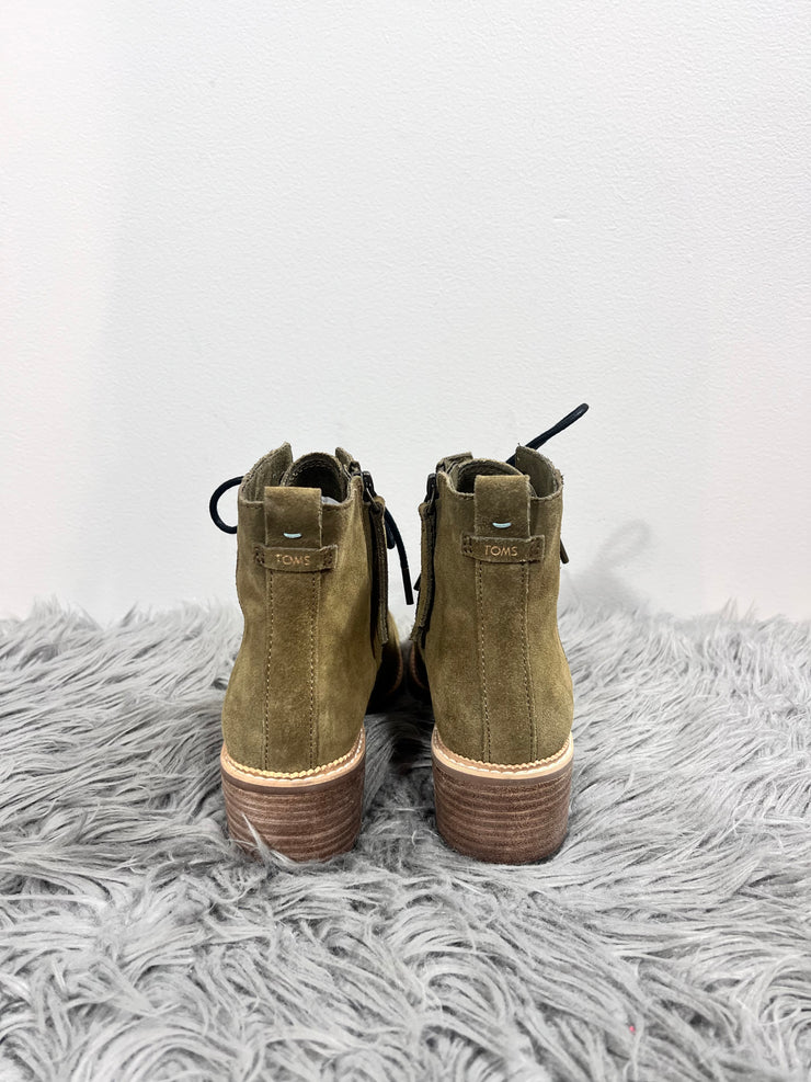 Toms Green Lace-Up Boots