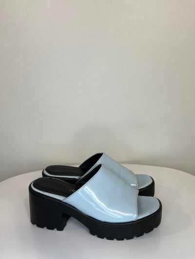 Nasty Gal Blue Chunky Heels