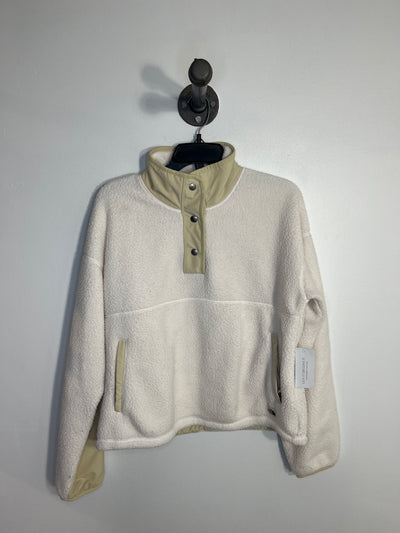 North F. White Fleece PullOver