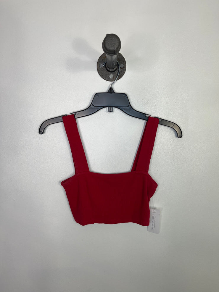 Ambiance Red Cropped Tank