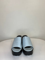 Nasty Gal Blue Chunky Heels