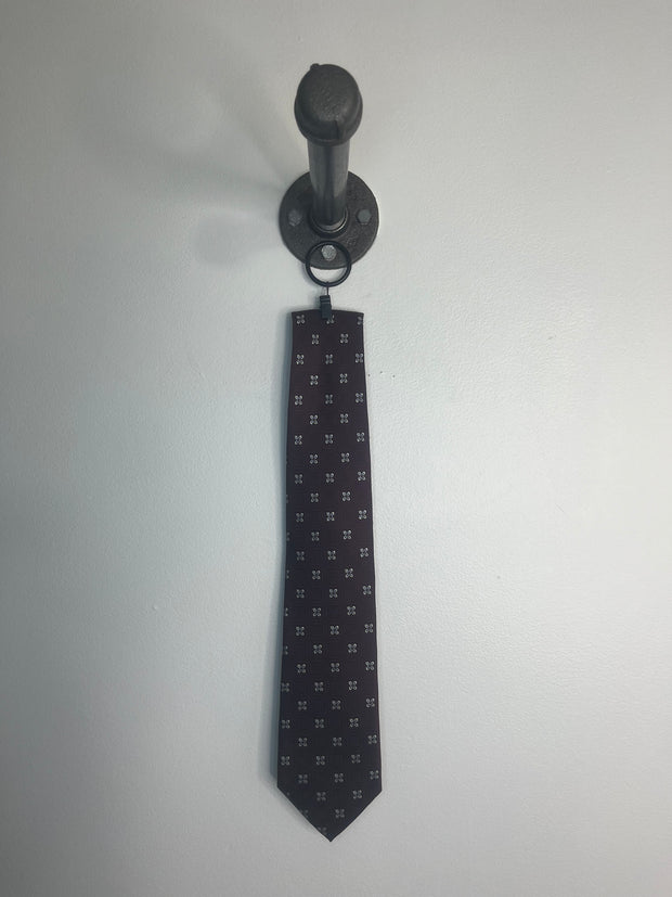 Enro Maroon Pattern Neck tie