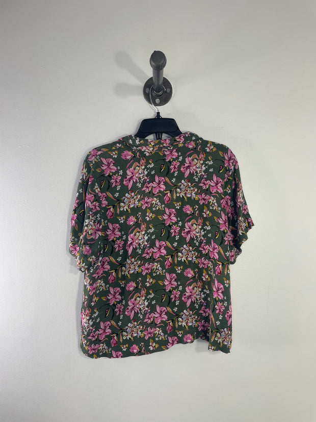 Chemise boutonnée à fleurs Buffalo Grn