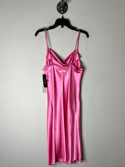 Bebe Pink Maxi Silk Dress