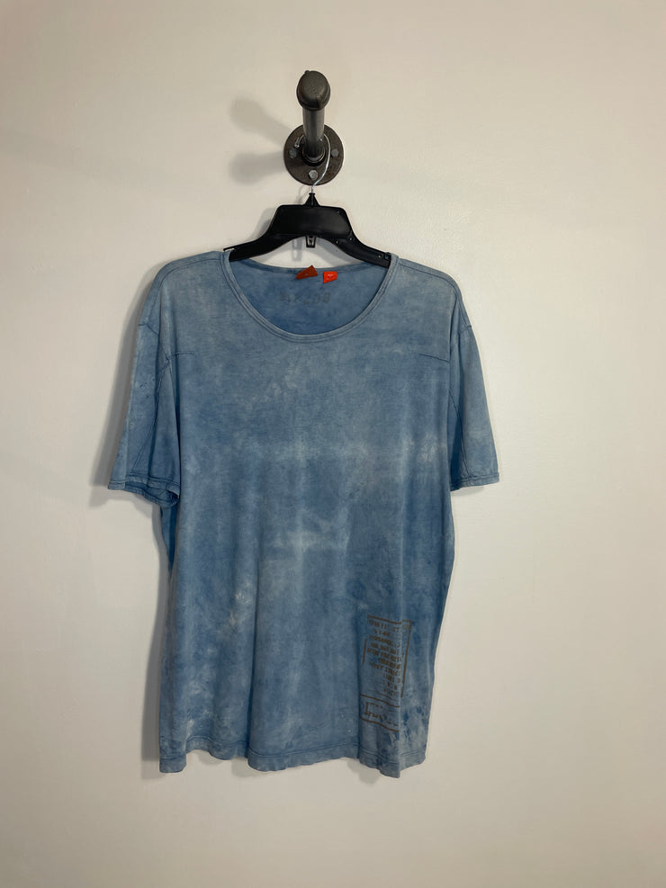 T-shirt bleu tie-dye Boss