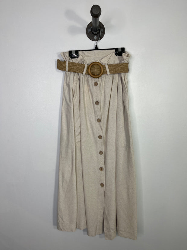 4our Dreamers Beig Midi Skirt