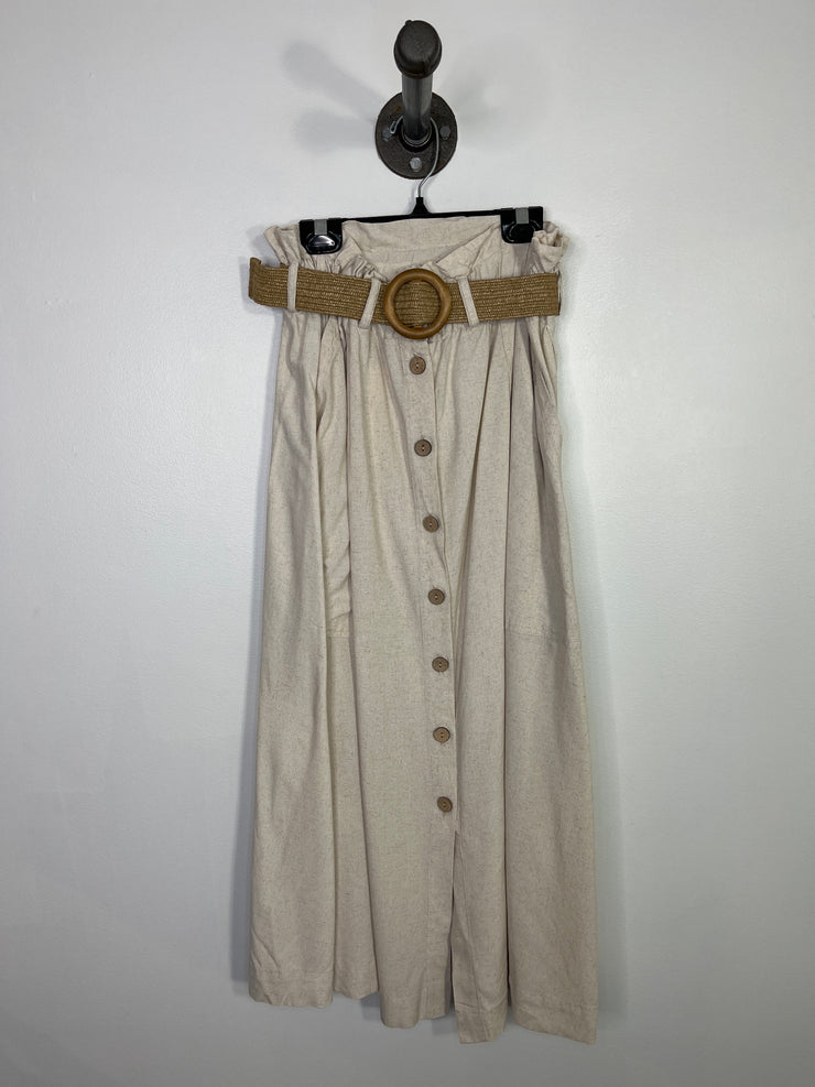 4our Dreamers Beig Midi Skirt