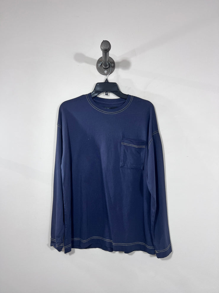 Oak & Fort Navy Oversize LngSl