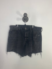 Short en jean noir Agolde