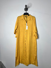 Charlie Yellow Linen Maxi