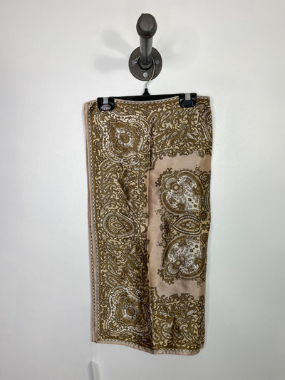 No Brand Beige Pattern Scarf
