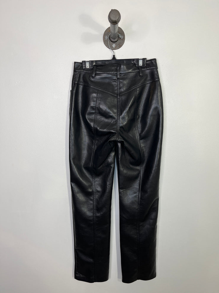 Wilfred Blk Pleather Pants