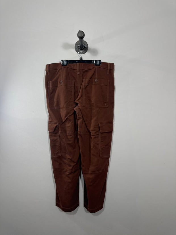 Silver Burgundy Cargo Pants