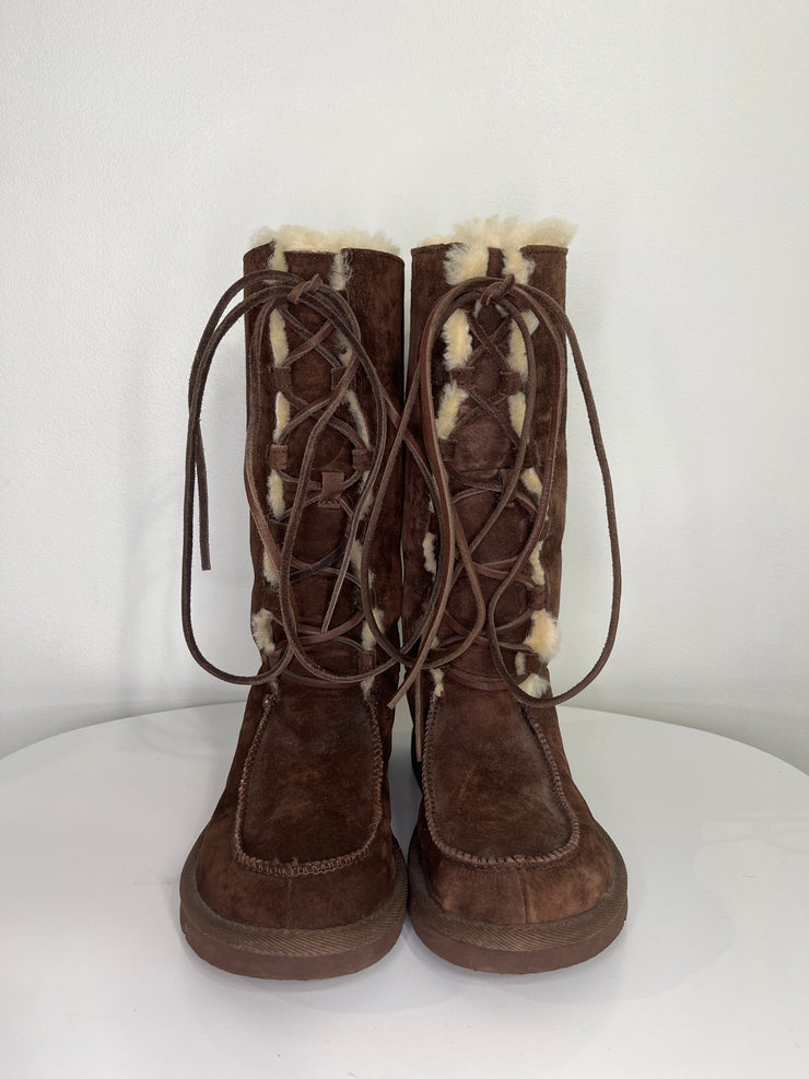 Ugg Brown Lace up Boots