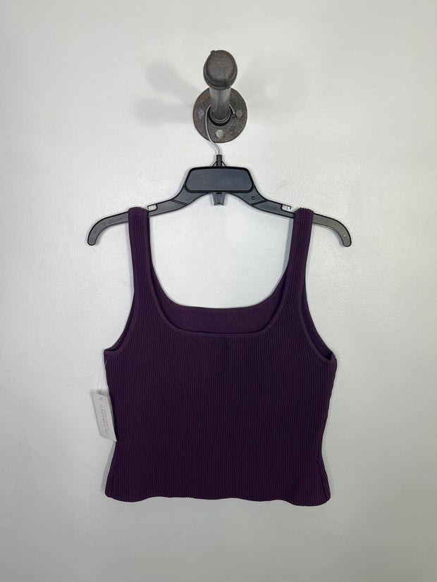 Babaton Purple Ribbed Tank
