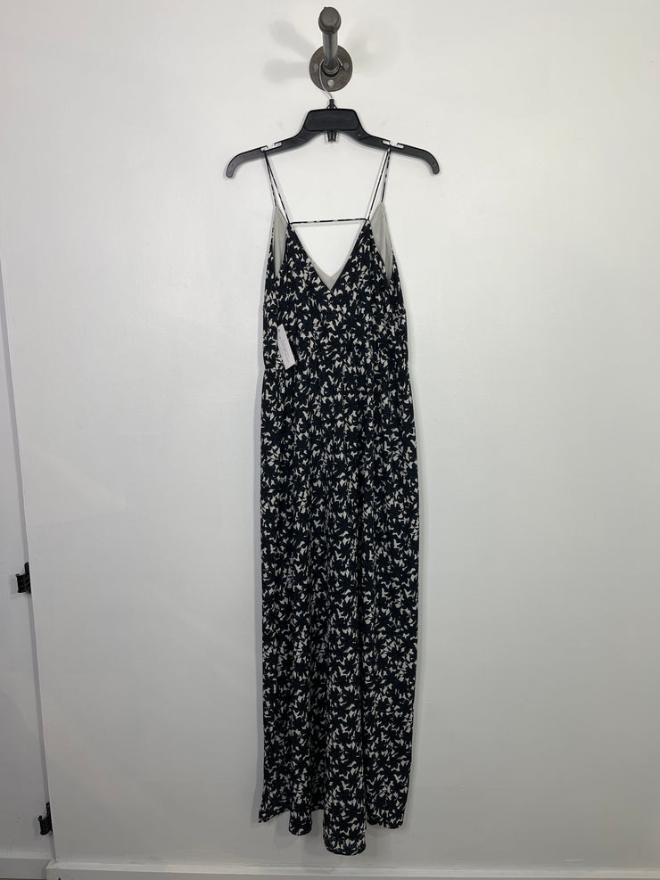 Loft Nvy/Wht Floral Maxi Dress