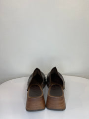 MNG Brown Mule Loafers
