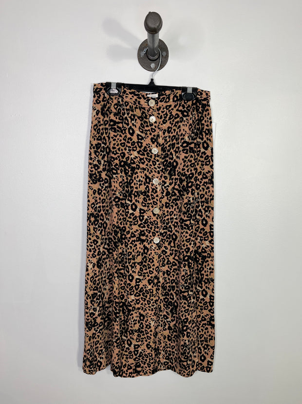 Wilfred Leopard Print Skirt