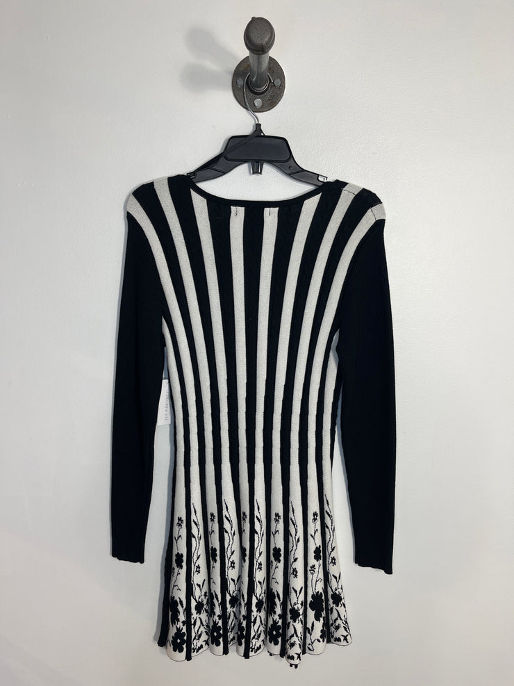 Papillon Blk/Wht Knit Dress