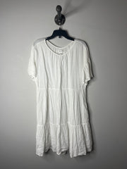 Velvet White Oversize Babydoll