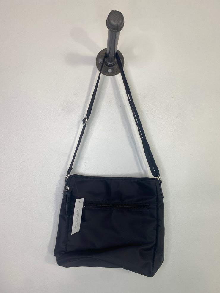 Roots Black Crossbody Purse