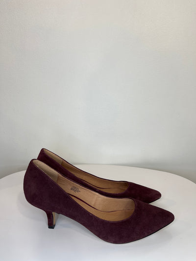 Le Chateau Maroon Kitten Heel