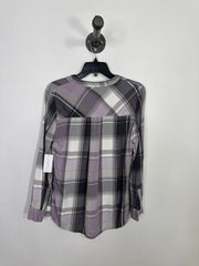 Le Chateau Purple Plaid Shirt