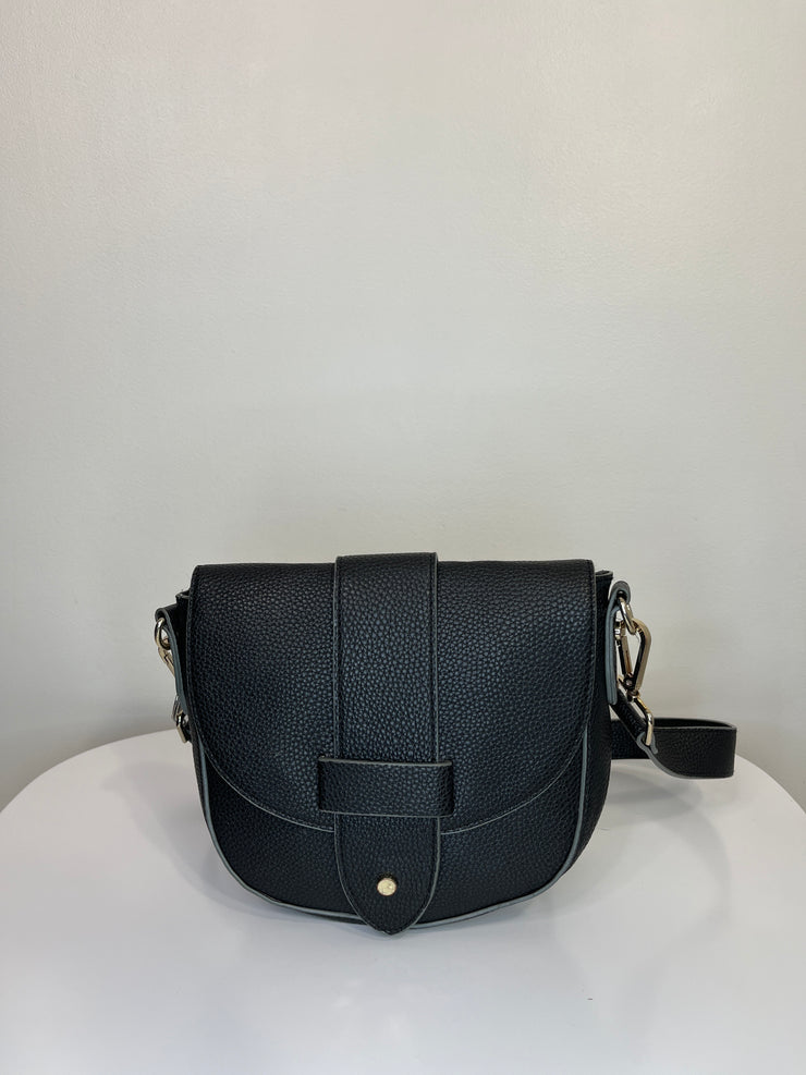 Indigo Black Pleather Purse