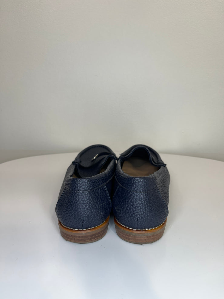 Anne Klein Navy Slip On Flats