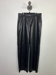 Babaton Black Pleather Pants