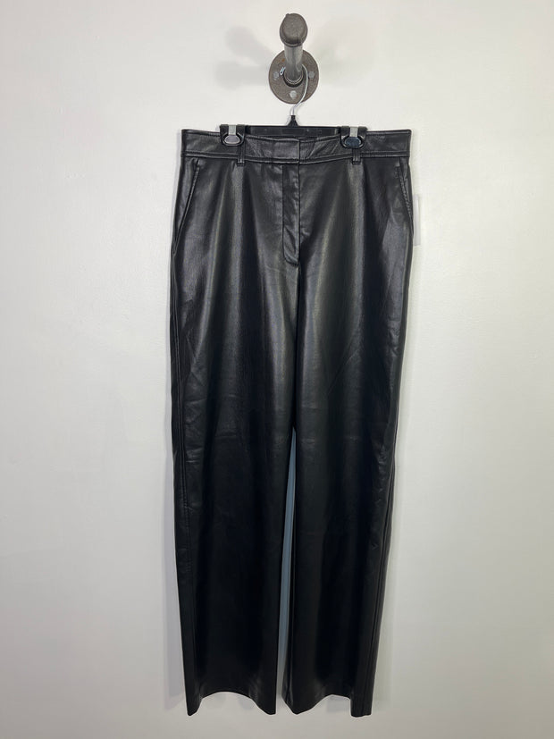 Babaton Black Pleather Pants