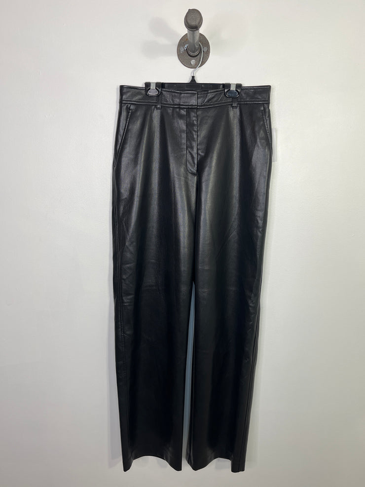 Babaton Black Pleather Pants