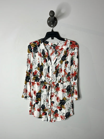 Hilary R. White Floral Blouse