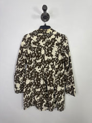 Eddie B. Beig/Brn Floral Coat