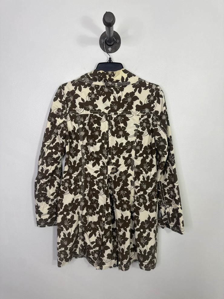 Eddie B. Beig/Brn Floral Coat