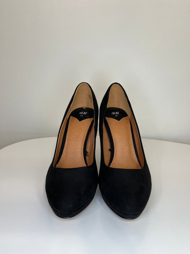 H&M Black Suede Heels