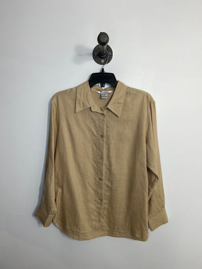 NVcard Tan Linen Blouse