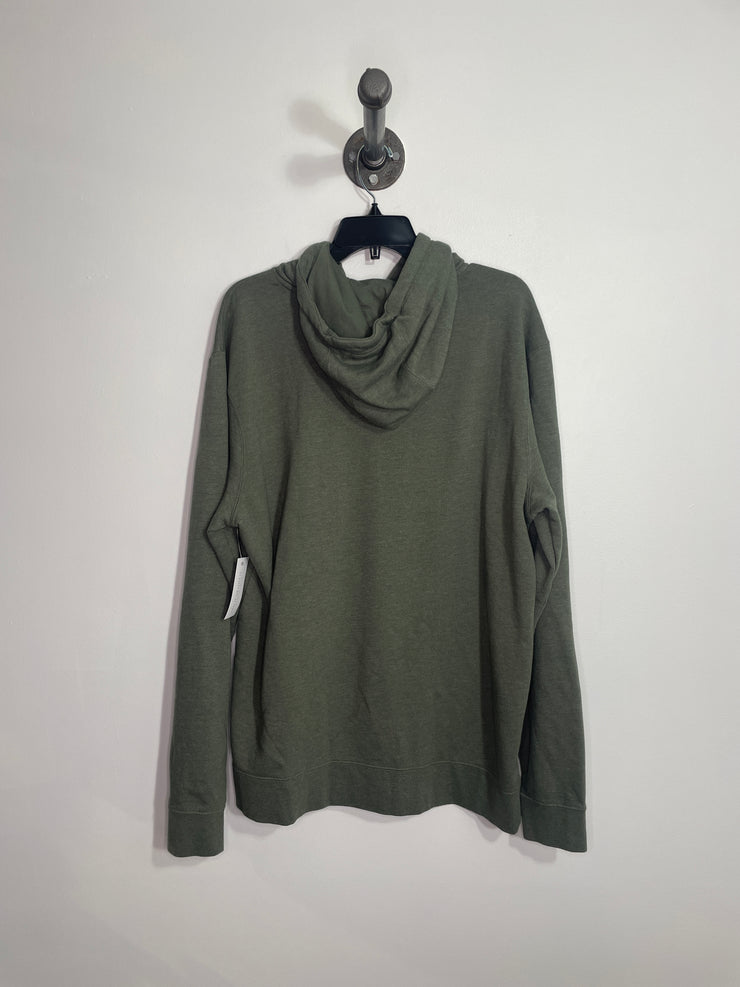 Sudadera con capucha verde marmota