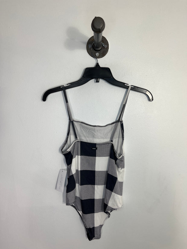 Obey WhtGry Checkered Bodysuit