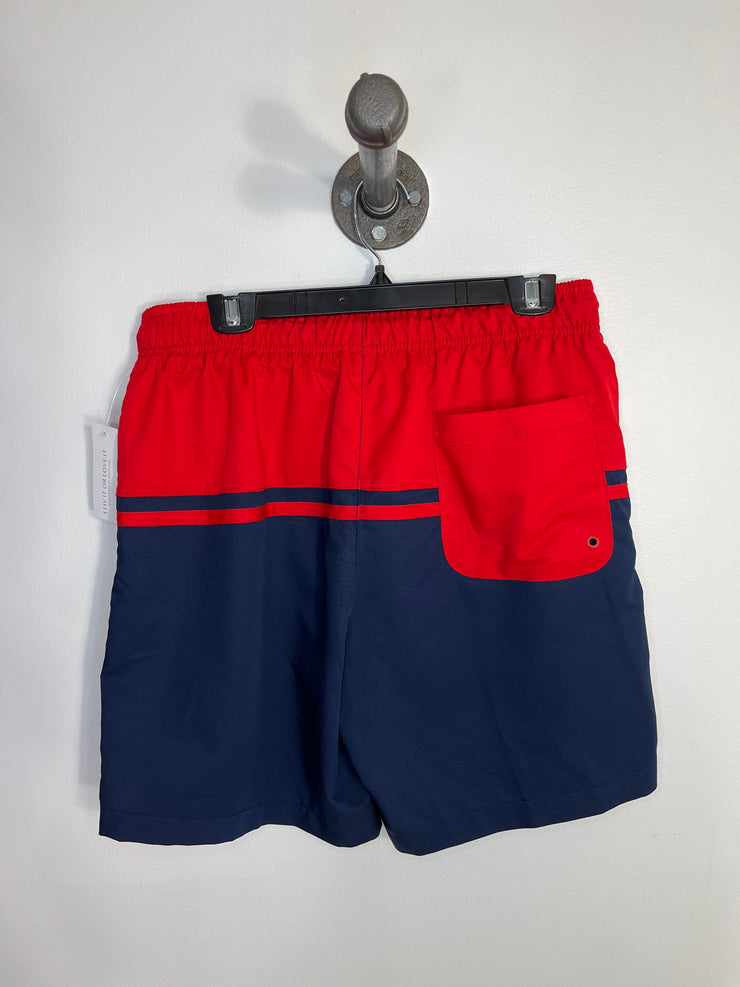 Speedo Red /Blk Swim Trunks