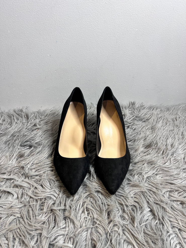 JF Black Pointed Heels