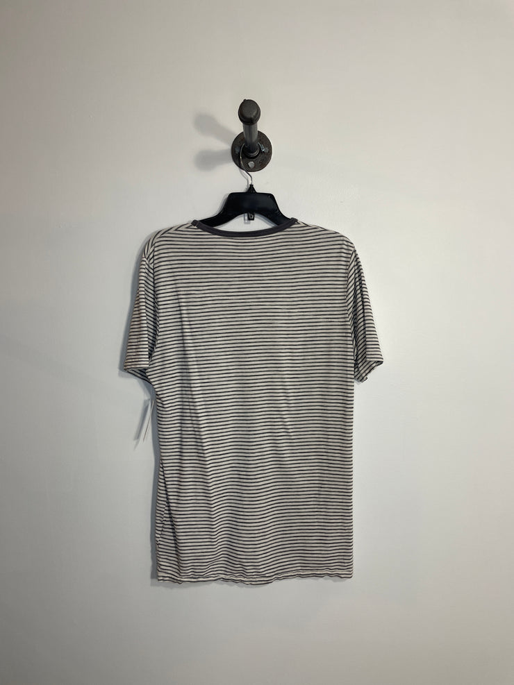 Camiseta de rayas gris y blanca de Volcom